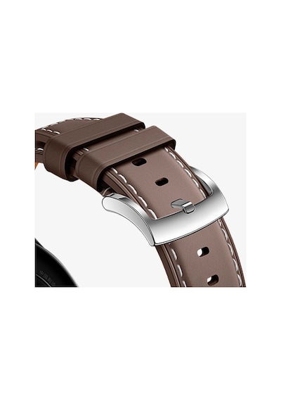 Huawei Watch Gt3 / Gt4 / Gt5 / Gt5 Pro / Gt6 / Gt6 Pro 46mm Uyumlu Yüksek Kalite Dikiş Detaylı Metal Tokalı Pu Deri Kordon