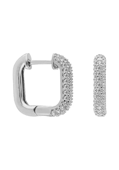 Kare Zirkon Küpe 717029 Silver