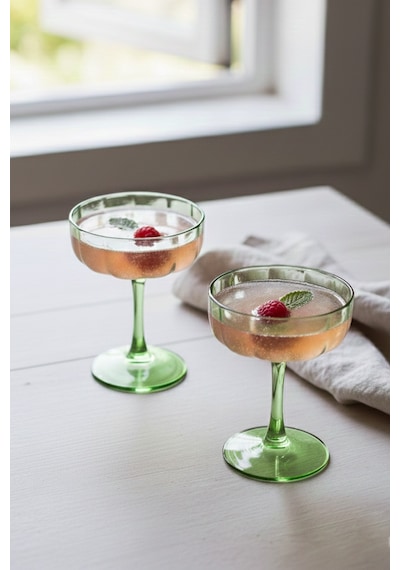 Rakle Botanical 2'li Cup Dondurmalık Seti Yeşil 210 Cc Renkli