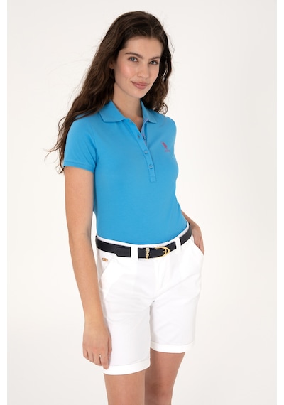 U.S. Polo Assn. Kadın Turkuaz Basic Tişört 50300896-VR093
