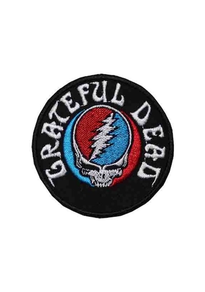 Zepplin Giyim Grateful Dead Patch Yama Siyah