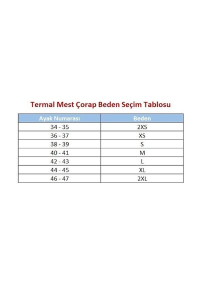 Termal Mest Çorap Mes Abdest Çorabı Siyah