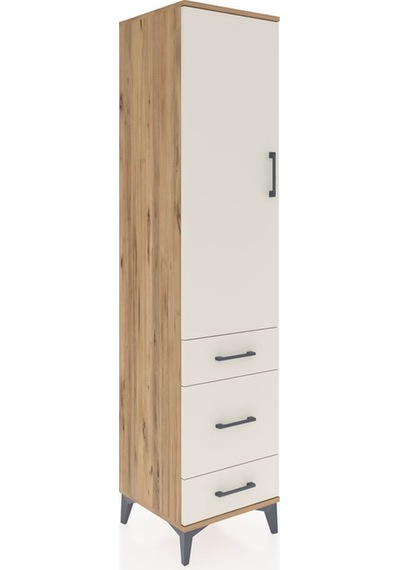 Hyperion Dolap 2 Raflı 3 Çekmeceli Tek Askılı 44x44x195 Çam-a... Çam Hyperion Dolap 2 Raflı 3 Çekmeceli Tek Askılı 44x44x195 Çam-a... Çam