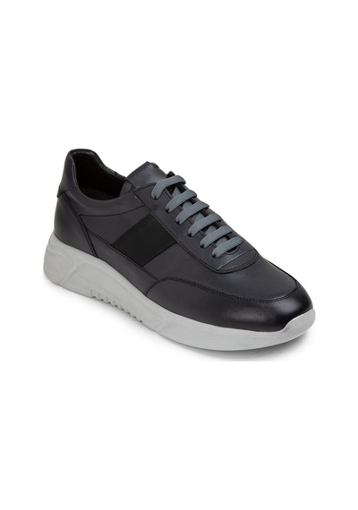Deery Hakiki Deri Gri Erkek Sneaker Ayakkabı - 01963Mgrıe02 Gri