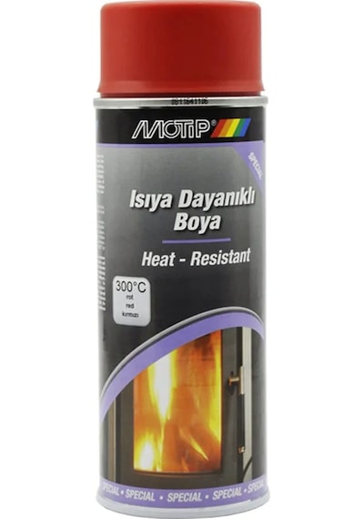 Motip Isıya Dayanıklı Sprey Boya Kırmızı 300 C