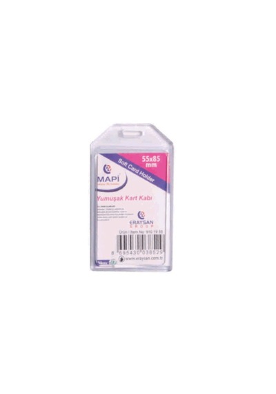 Mapi Yumuşak Kart Kabı 86x54 Dikey 9101955 İthal- 12 Adet