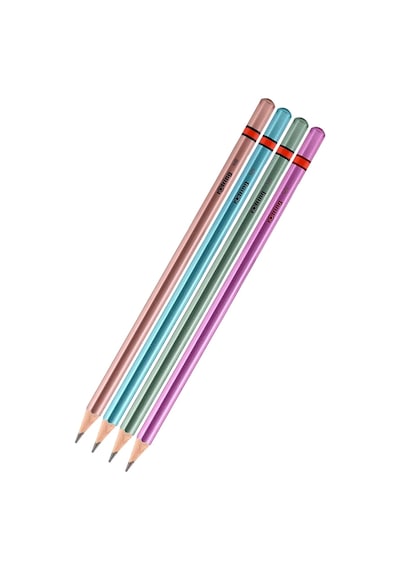 Rotring Metalik Kurşun Kalem 4 Lü Paket 1 Adet Siyah