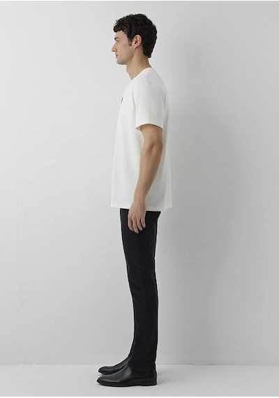 Mavi M0613539-70057 Mavi Black Baskılı T-shirt Erkek Tişort Beyaz