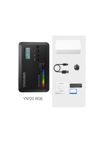 Yongnuo YN120 RGb 2500 - 9900K Dahili Bataryalı Mobil Vlog Led Işık