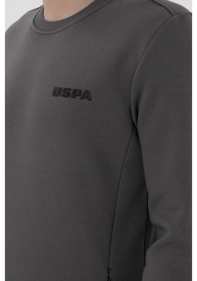 U.S. Polo Assn. Erkek Regular Fit Bisiklet Yaka Antrasit Sweatshirt 50292362-VR006