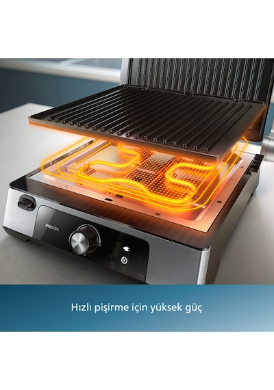 Philips 5000 Serisi Contact Grill Hd6301/90 2200 W Tost Makinesi