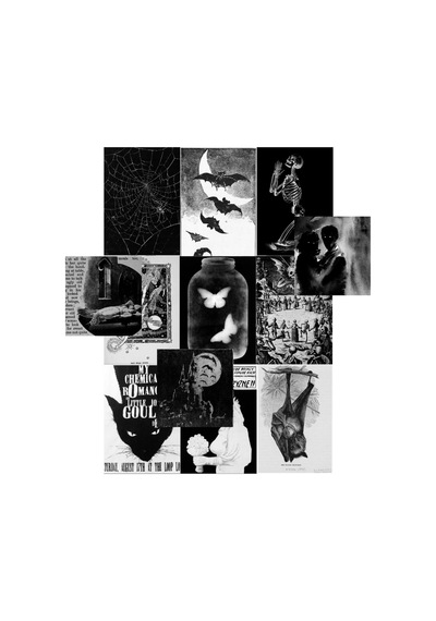 A5 Gothic Grunge Gotik Punk Poster Duvar Kağıdı Seti Asi Estetik Duvar Kolajı Afiş Seti