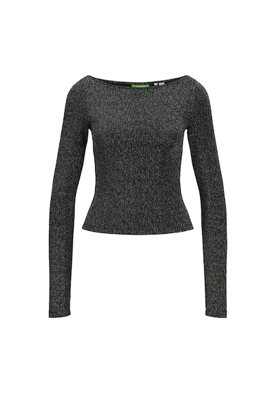 Jack & Jones Kadın Simli Kumaş Crop Top - Sigga Silver