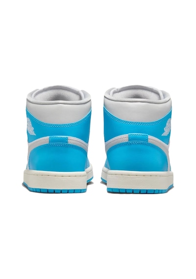 Nike Air Jordan 1 Mid Unisex Leather Sneaker Hakiki Deri Bilekli Günlük Spor Ayakkabı Beyaz Mavi Beyaz - Mavi Nike Air Jordan 1 Mid Unisex Leather Sneaker Hakiki Deri Bilekli Günlük Spor Ayakkabı Beyaz Mavi Beyaz - Mavi