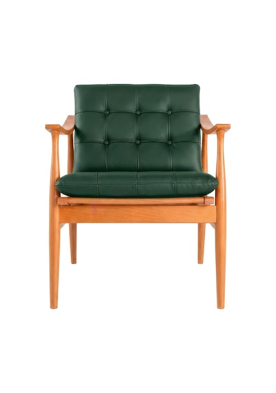 Legno Dual Kolçaklı Ahşap Berjer Natural