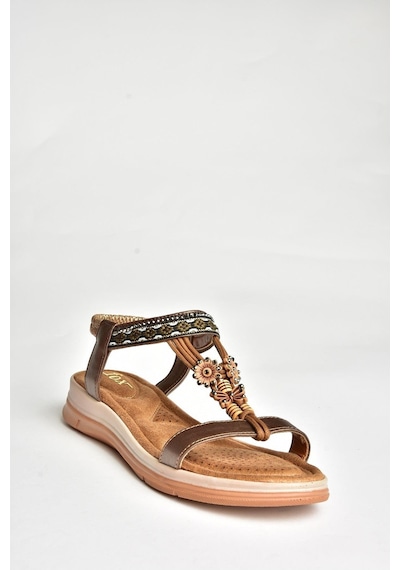 Fox Shoes U258615209 Bakır Kadın Sandalet Bakır-suni Deri Bakır