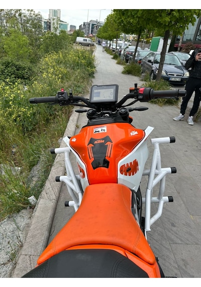 Ktm Duke 250 2024 Ön Koruma Demiri Beyaz