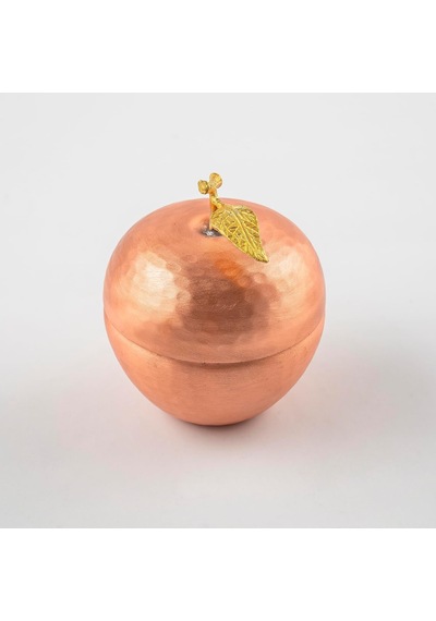 El İşi Bakır Elma Şeklinde Baharatlık, Mat Bakır Kaplama, Altın Yaprak Detaylı, Kalaylı İç Yüzey, 10.5 Cm Çap, Otantik Dövme Tasarım, Mutfak Dekoratif Çok Renkli El İşi Bakır Elma Şeklinde Baharatlık, Mat Bakır Kaplama, Altın Yaprak Detaylı, Kalaylı İç Yüzey, 10.5 Cm Çap, Otantik Dövme Tasarım, Mutfak Dekoratif Çok Renkli