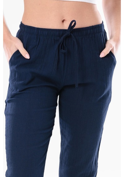 Eliş Şile Bezi Şile Bezi Çift Cepli Unisex Yazlık Pantolon Lacivert Lcvt-lacivert Lacivert