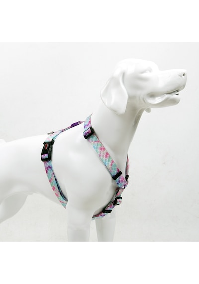 Bubbles H-tipi Göğüs Tasması Ayarlanabilir, Konforlu Ve Dayanıklı Desenli Köpek Tasması XS