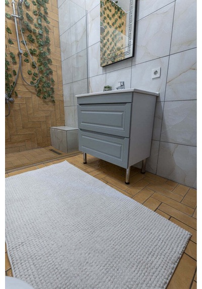 Banyo Mutfak Paspası Kaymaz Tabanlı Halı Çocuk Odası Halısı Yıkanabilir Bukle Halı Savona 2621 Sv Krem Lava 1542 Lv Ekru