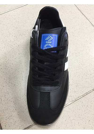 Cool Angola Unisex Genç Kauçuk Taban Sneaker Spor Ayakkabı Siyah / Beyaz Beyaz