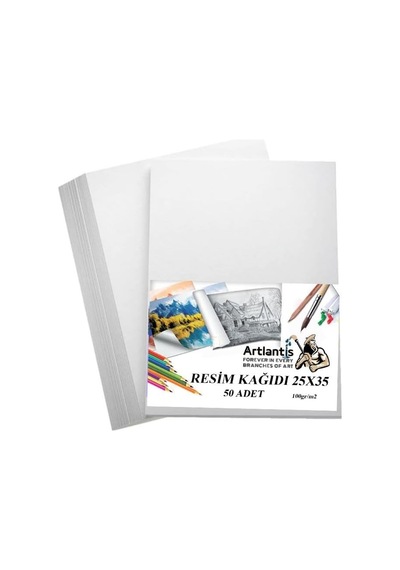 Resim Kağıdı 25x35 50 Li 100 Gr 1 Paket 25 35 Resim Kartonu