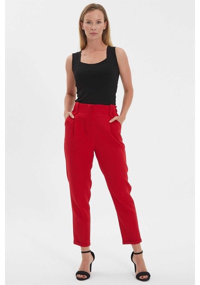 Selen Kadın Pantolon 24ysl5204 Kırmızı