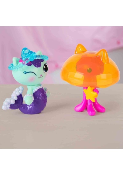 Gabby S Dollhouse 2 Li Figür Seti - Mercat Kitty Jellyfish