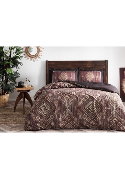 Özdilek  Boucle Tek Kişilik Nevresim Takımı Kahverengi 160 x 220
