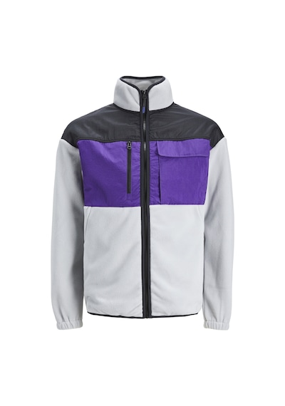 Jack & Jones Yüksek Yaka Polar Sweatshirt - Landscape 12247261 High-rise Siyah