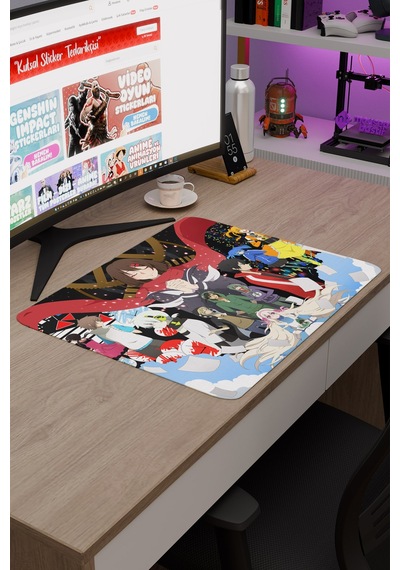 Kagerou Project Kaymaz Dikişli Kauçuk Oyuncu Mousepad V2 - 48x40 Xl Gaming Mouse Pad Fare Altlığı