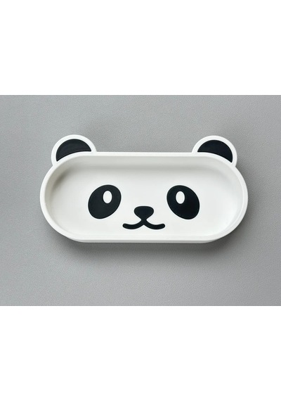 Buradabulabilirsin 3d Baskı Panda Gözlük Tepsisi Sevimli Masaüstü Gözlük Tutucu Ve Kalemlik Tepsisi Beyaz Siyah Bbz Beyaz - Siyah