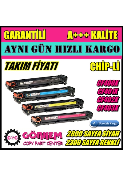 Hp M277N Toner Takım (Cf400X-Cf201A)