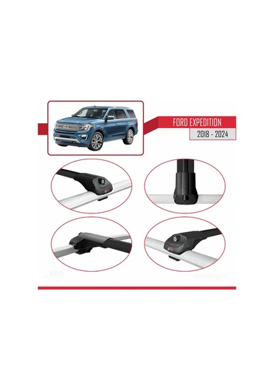 Ford Expedition 2018-2024 Arası İle Uyumlu Ace-1 Ara Atkı Tavan B