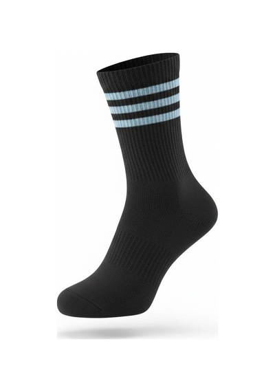 Plus Scorpion Unisex Tenis Çorabı 3 Lü Set Pamuklu, Nefes Alabilir, Günlük & Spor Kullanımına Uygun Siyah Çorap Siyah