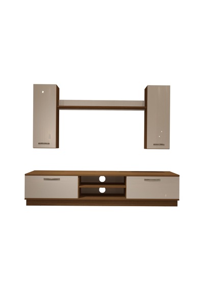 Decoraktiv Eko 5db Mdf Dvd Tv Ünitesi Tv Sehpası Ceviz - Beyaz
