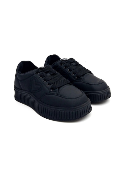 Guja 25k419 Kadın Hakiki Deri İçi Polarli Sneaker Ayakkabı Siyah