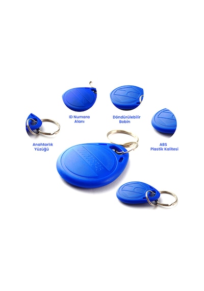 Sr-600 H Rfıd Proximity Anahtarlık 125 Khz Kopyalanamaz Geçiş Kontrol Keyfob 1000 Adet