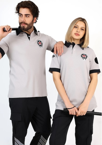 Yeni Tip Güvenlik Kısa Kol Penye Tişört Gri