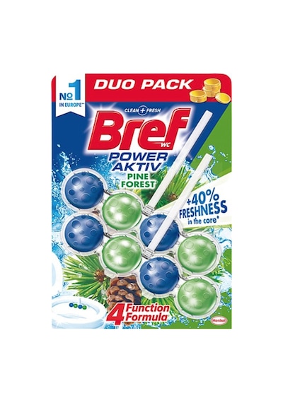 Bref Power Aktiv DuoPack Katı Wc Klozet Blok Çam Kokulu 10'lu 2 x 50 G