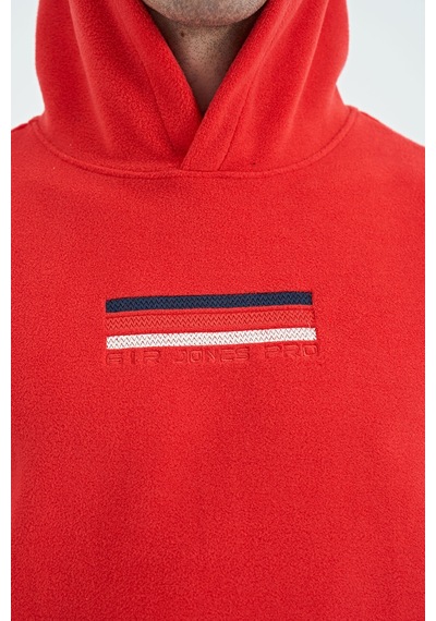 Air Jones Tommy Life Hern Fiesta Erkek Polar Sweatshirt - 88301 Kırmızı