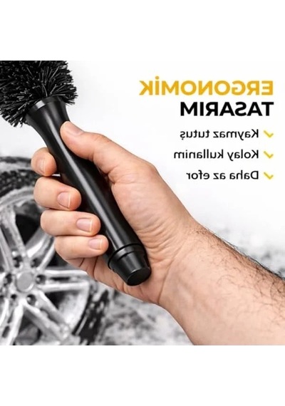 Ergonomik Araç Jant Temizleme Fırçası, İnce Uçlu Tasarım İle Derin Temizlik Sağlar
