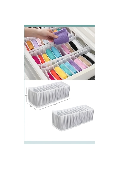 Akordiyon Çekmece Düzenleyici Xl Beden Kumaş Çok Renkli Diğer