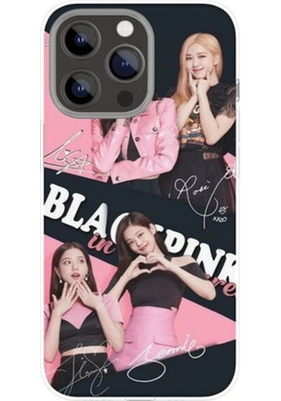 K pop Series Black Pink Apple Uyumlu iPhone Tüm Modellere Kılıf 678x111213141516 Plus