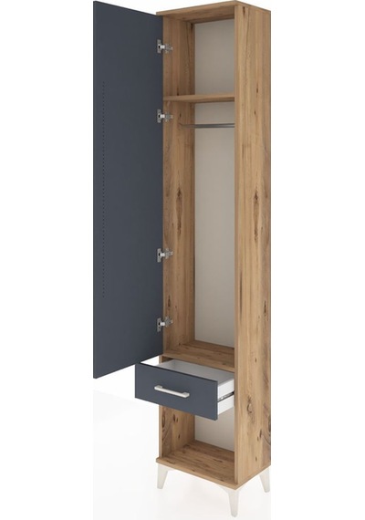 Arges Dolap 2 Raflı Tek Çekmeceli Tek Askılı 44x30x221 Çam-an... Çam Arges Dolap 2 Raflı Tek Çekmeceli Tek Askılı 44x30x221 Çam-an... Çam