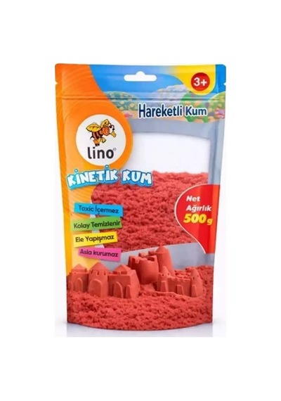 Lino Kinetik Kum 500 Gr Kırmızı Doypack