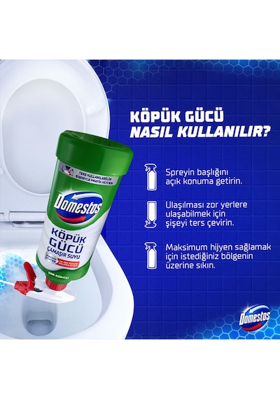 Köpük Gücü Köpük Çamaşır Suyu Çam Esintisi 450 Ml X1 Diğer