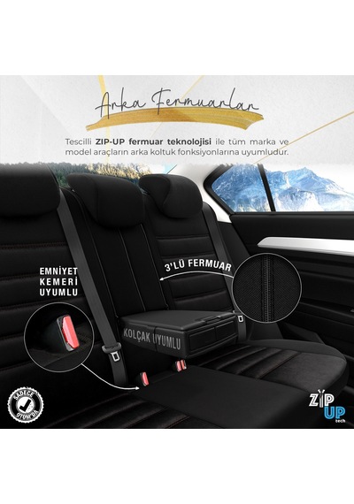 Otom Iconic Design Ekstra Destekli Oto Koltuk Kılıfı 550061877