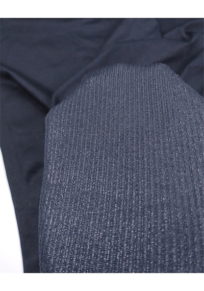Siyah Dolgun Tok Boyuna Raporlu Kaşkorse Örme Kumaş Elbiselik & Bluzluk 110x350cm-12787